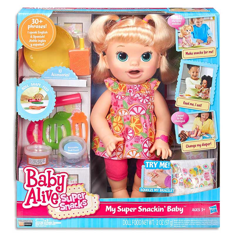 baby alive my super snackin baby