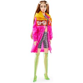 Barbie BMR1959 Doll Colour Block Windbreaker, Bike Shorts and Vinyl Boots