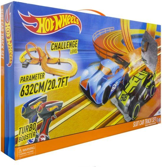 Hot wheels challenge level slot car cheap track set