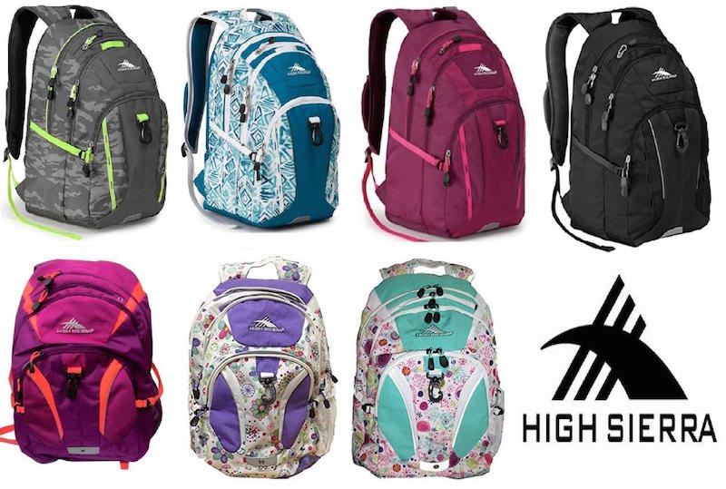 high sierra backpack school