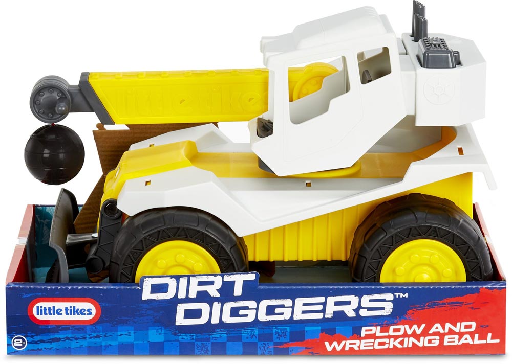 little tikes dirt digger plow & wrecking ball